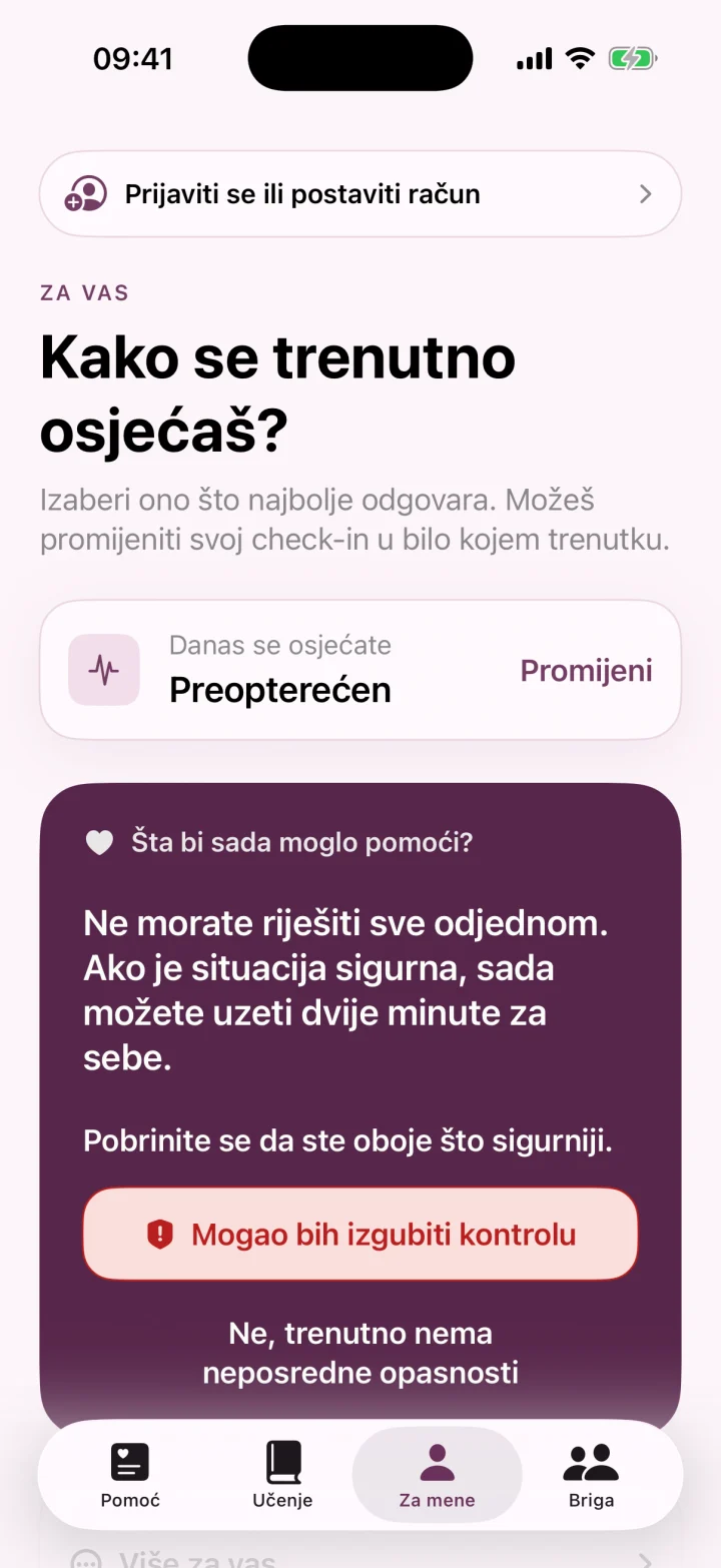 Kako se trenutno osjećaš?