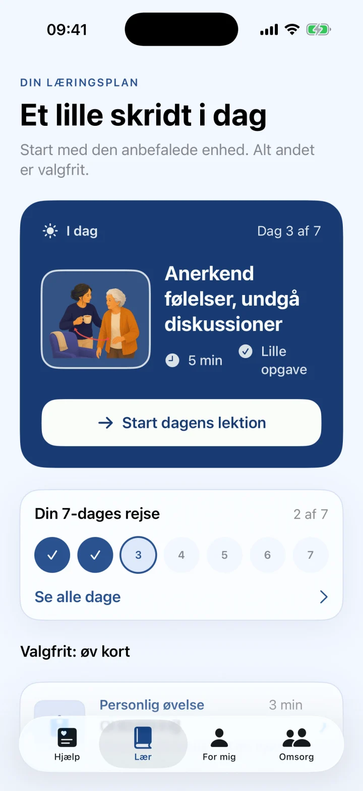 Din personlige 7-dages plan