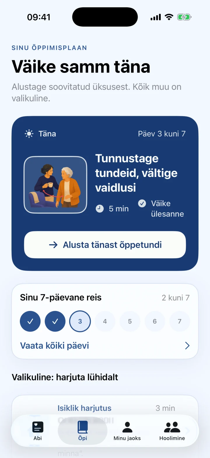 Teie isiklik 7-päevane plaan