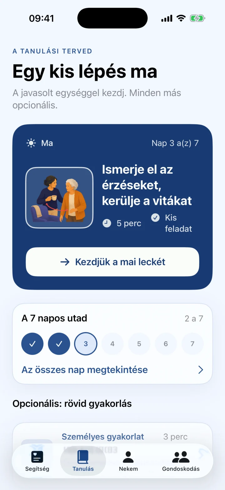 Személyes 7 napos terved