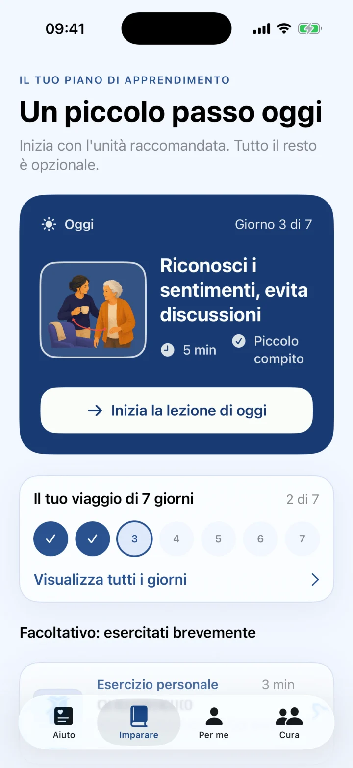 Il tuo piano personale di 7 giorni