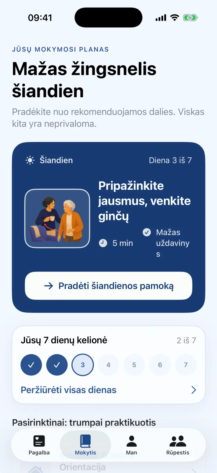 Jūsų asmeninis 7 dienų planas