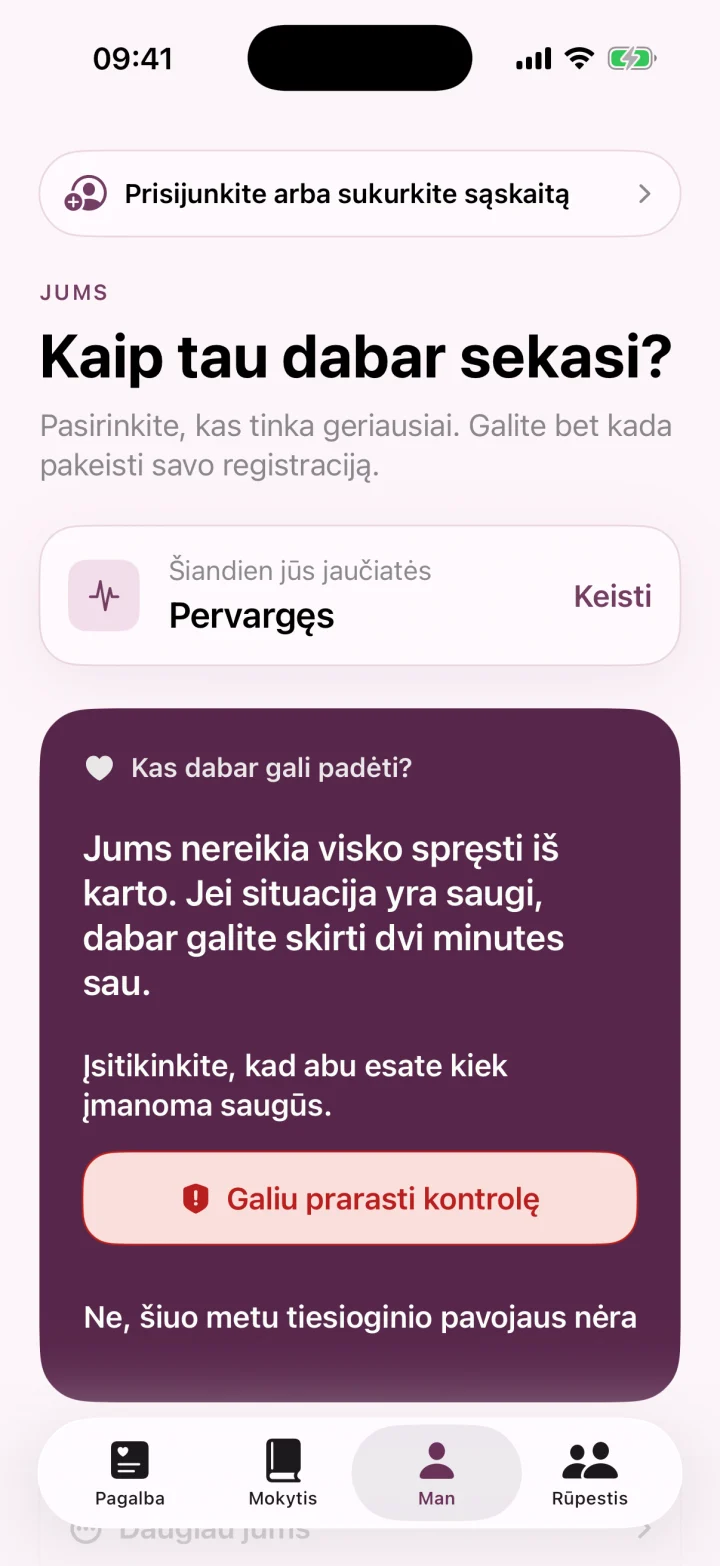 Kaip tau dabar sekasi?