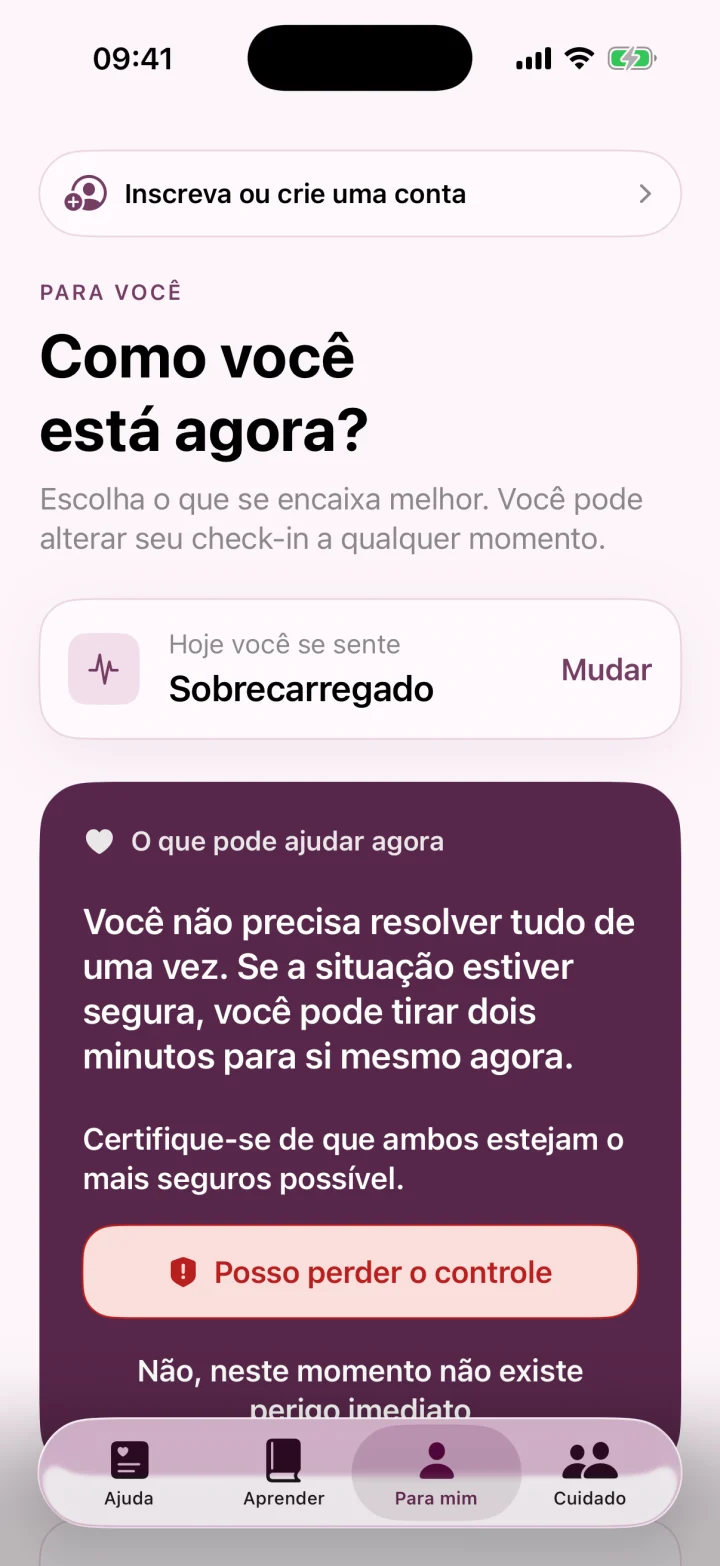 Como você está agora?