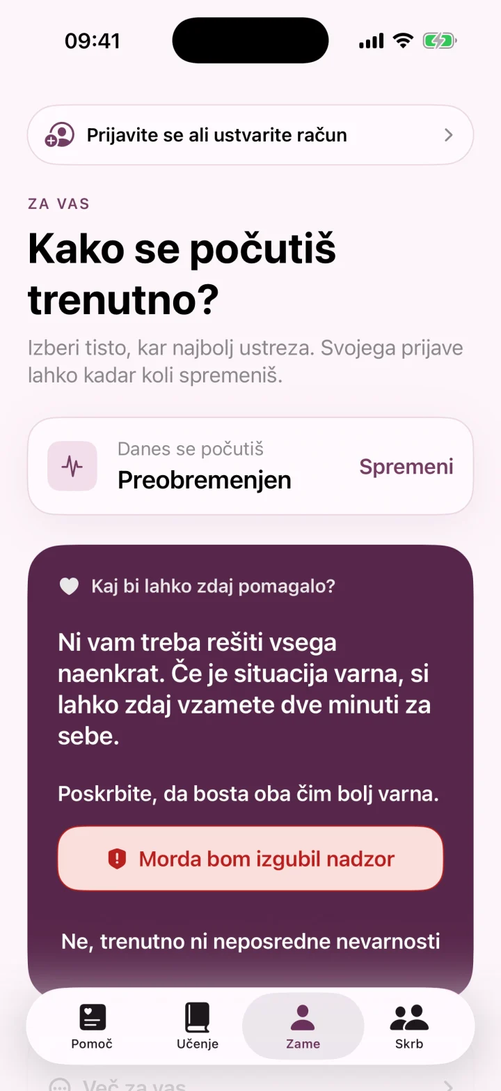 Kako se počutiš trenutno?