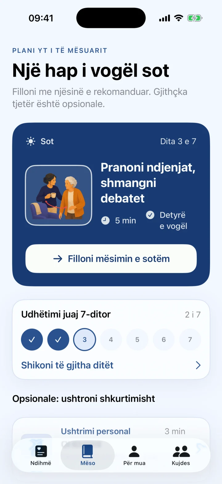 Plani juaj personal 7-ditor