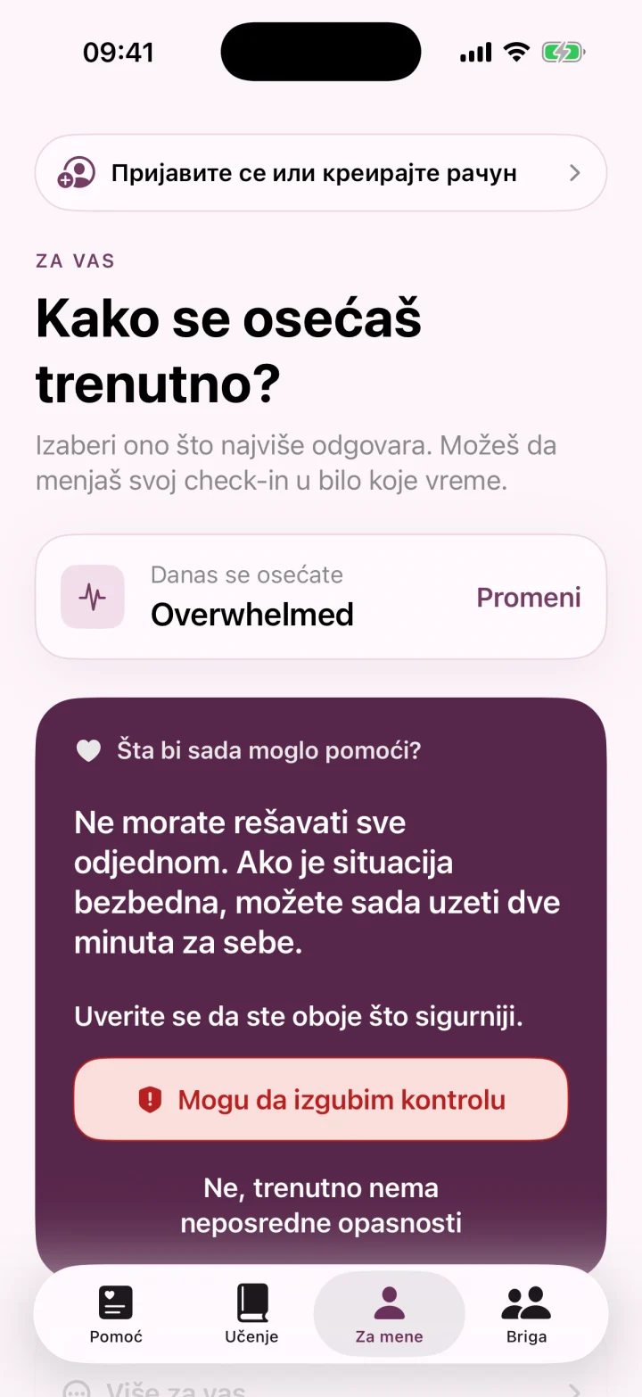 Kako se osećaš trenutno?