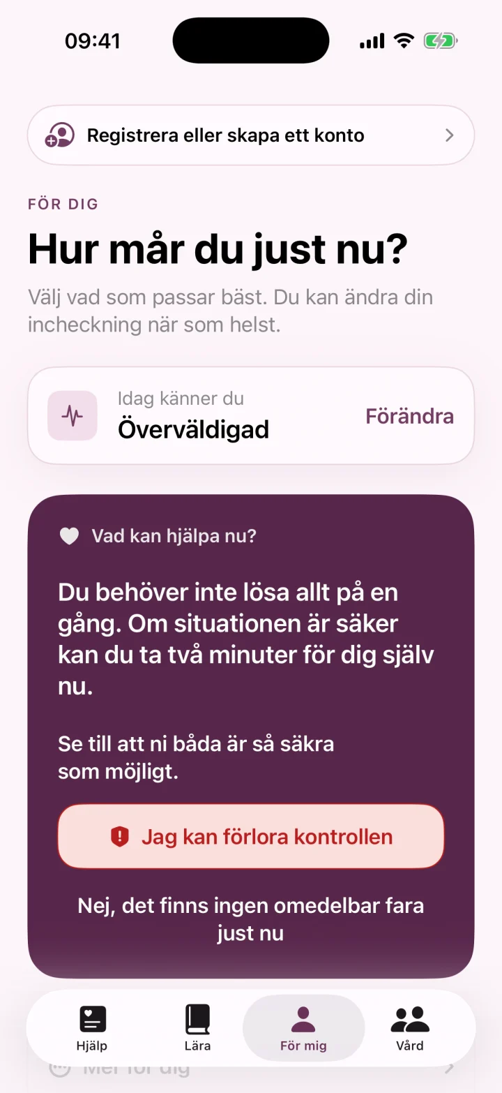 Hur mår du just nu?