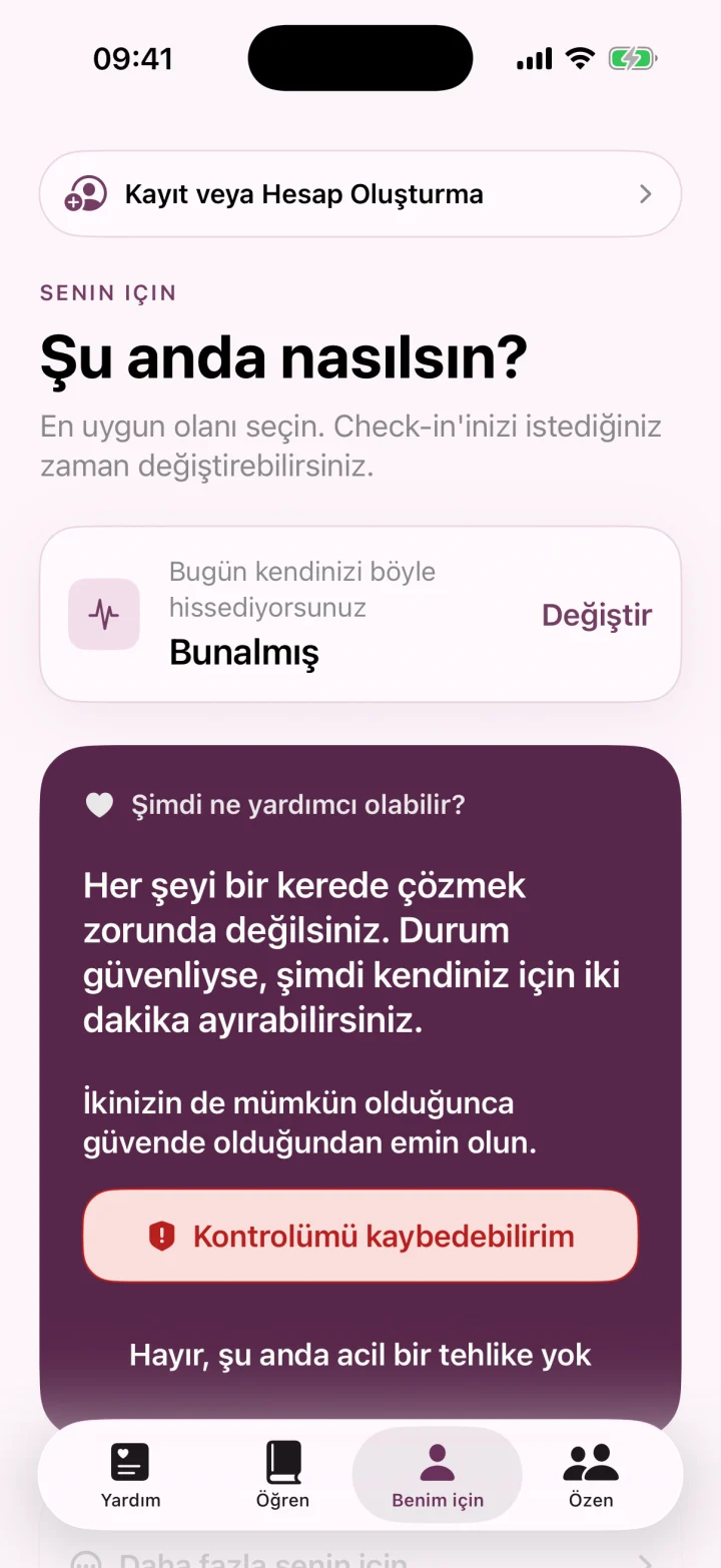 Şu anda nasılsın?