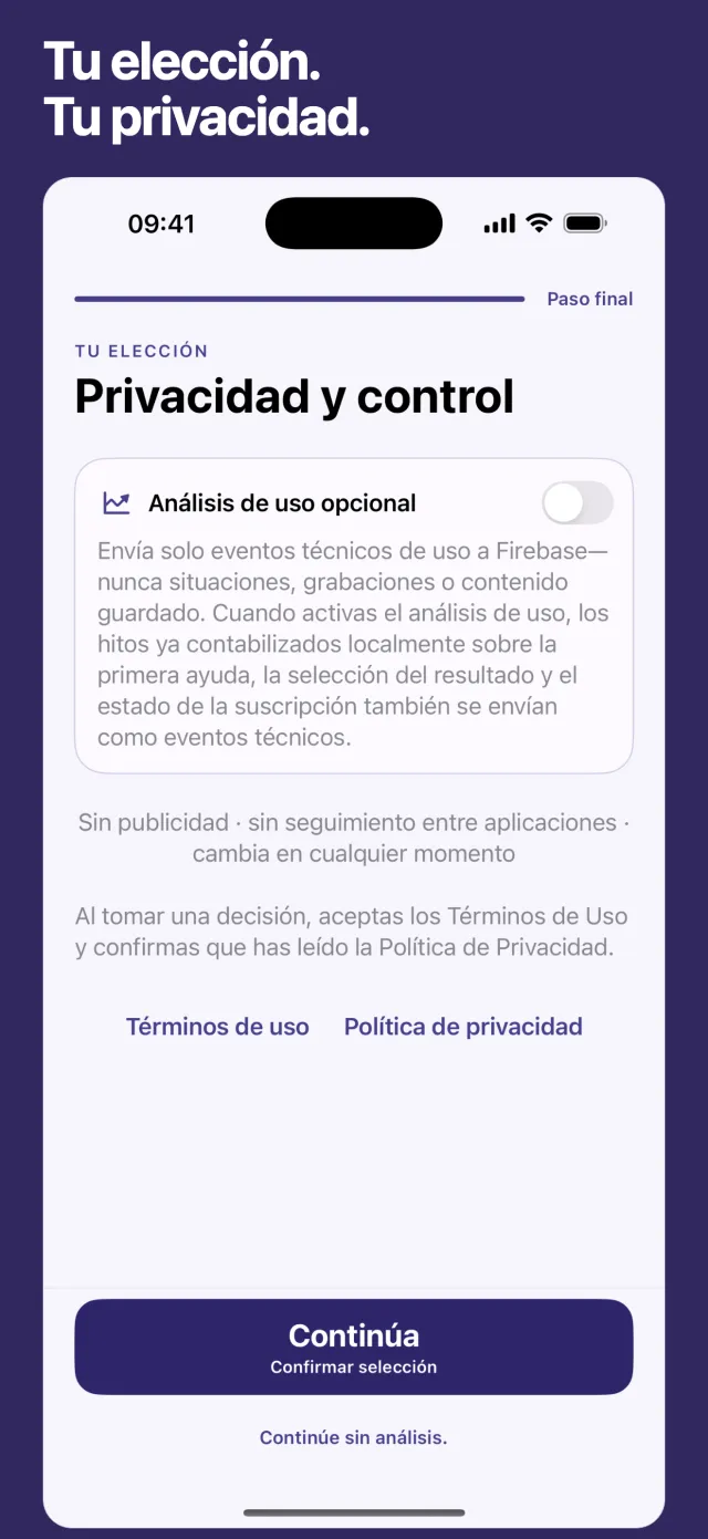 Tu elección. Tu privacidad.