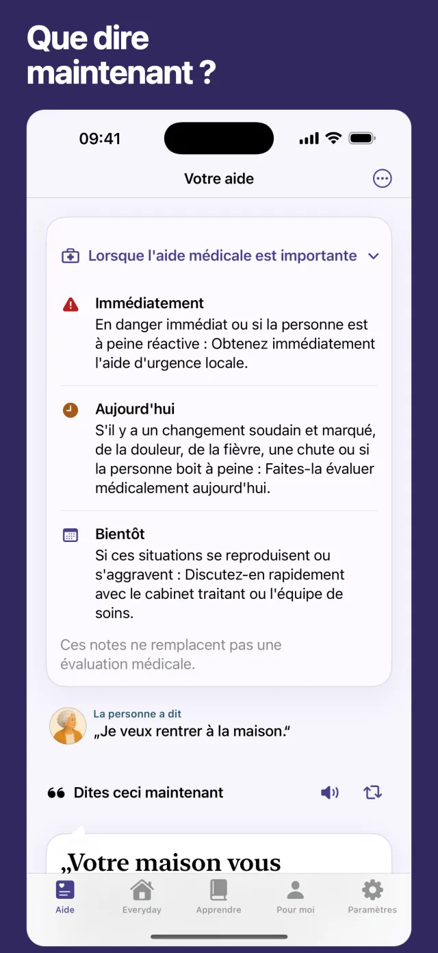 Que dire maintenant ?