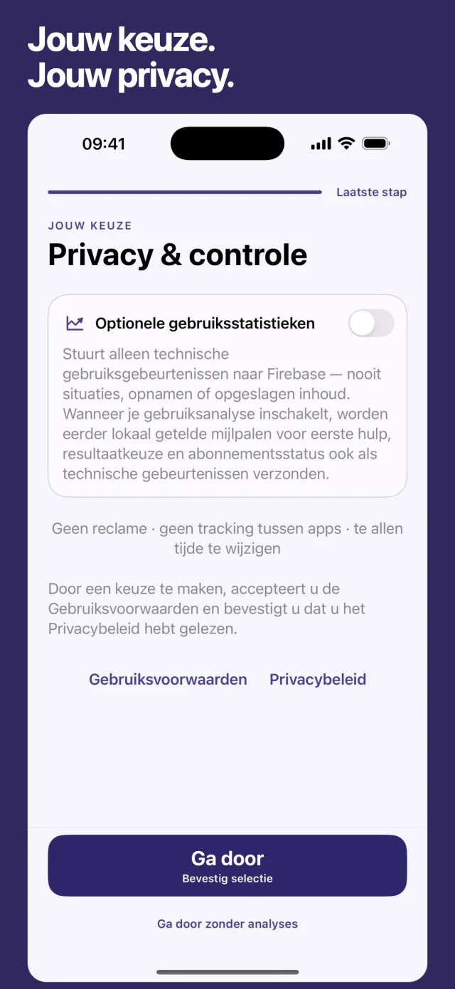 Jouw keuze. Jouw privacy.