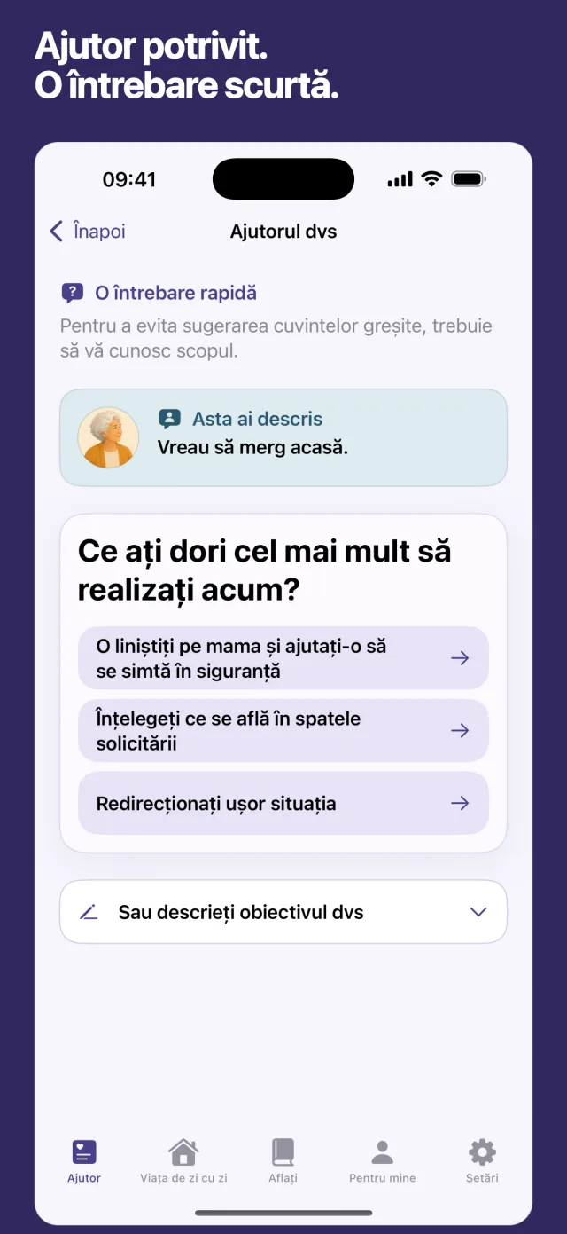 Ajutor potrivit. O întrebare scurtă.