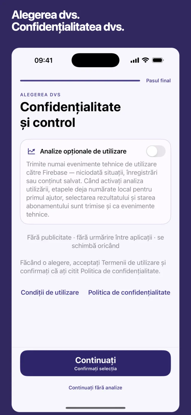 Alegerea dvs. Confidențialitatea dvs.