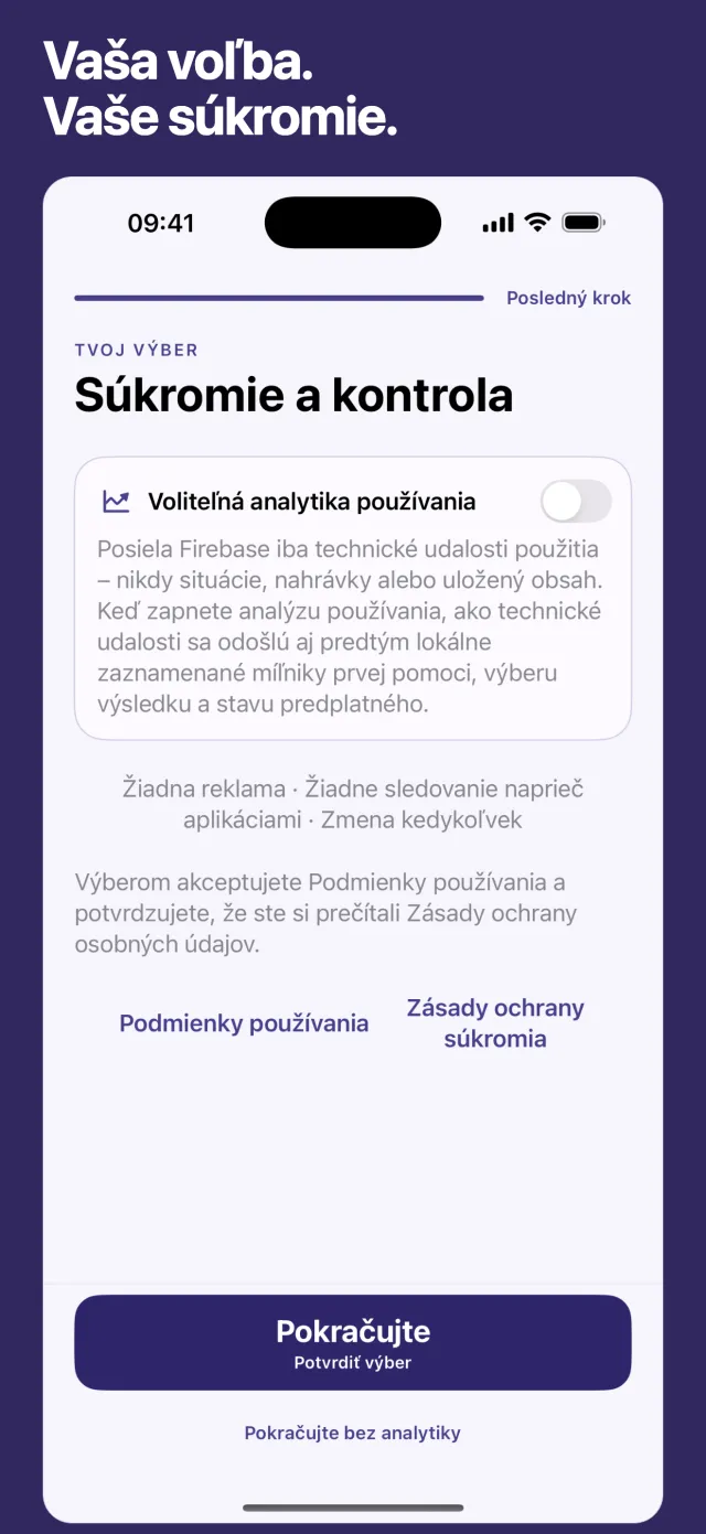 Vaša voľba. Vaše súkromie.