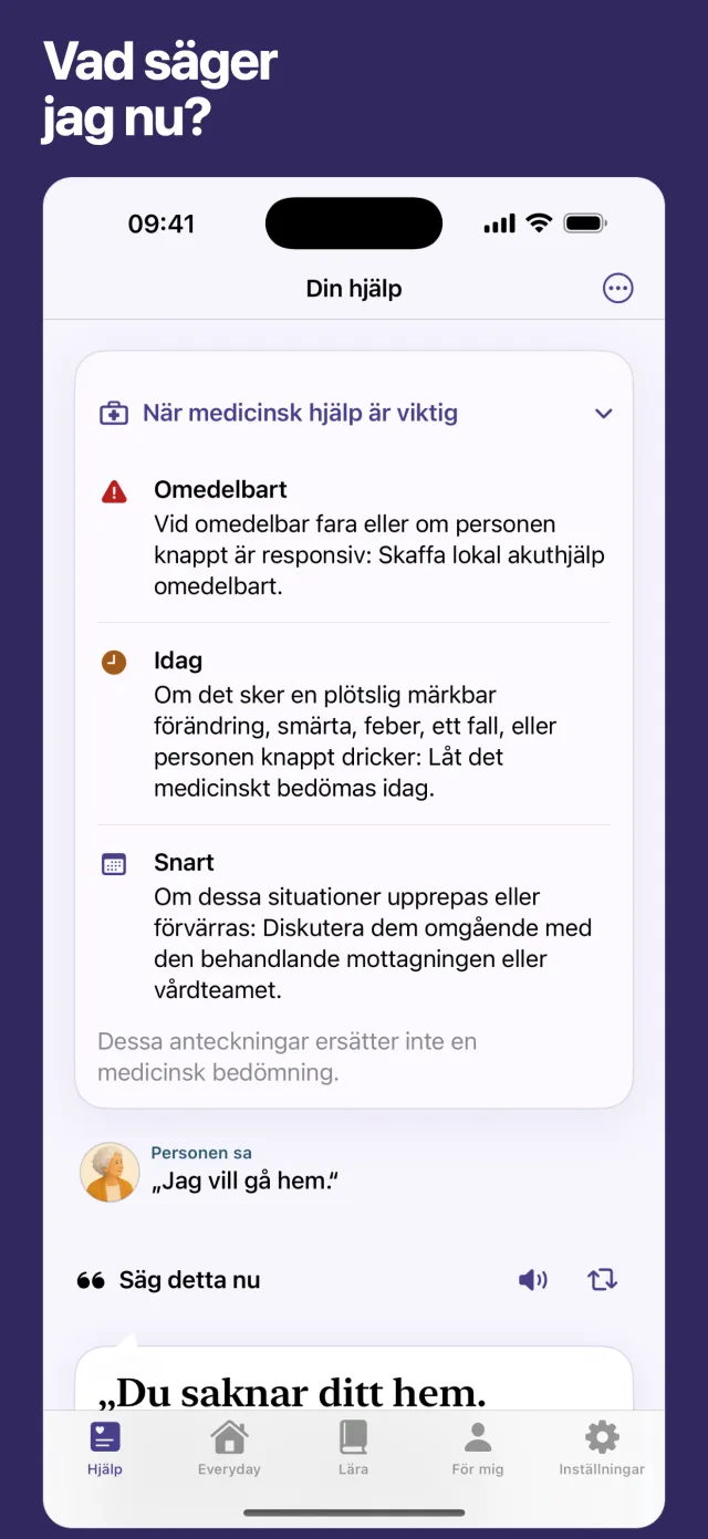 Vad säger jag nu?