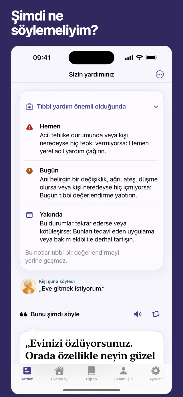 Şimdi ne söylemeliyim?